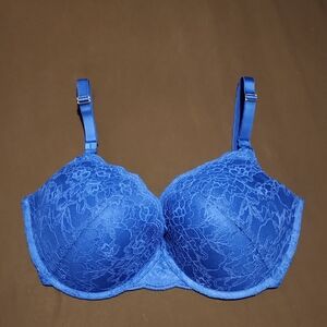 Joyspun 36DD Gorgous Push Up Blue Lace Underwire Bra